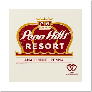 Vintage Penn Hills Resort of the Poconos Posters and Art